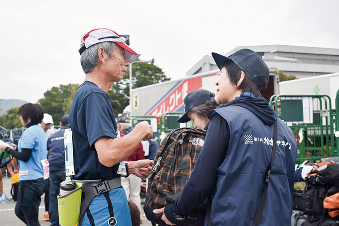 画像：スタート会場